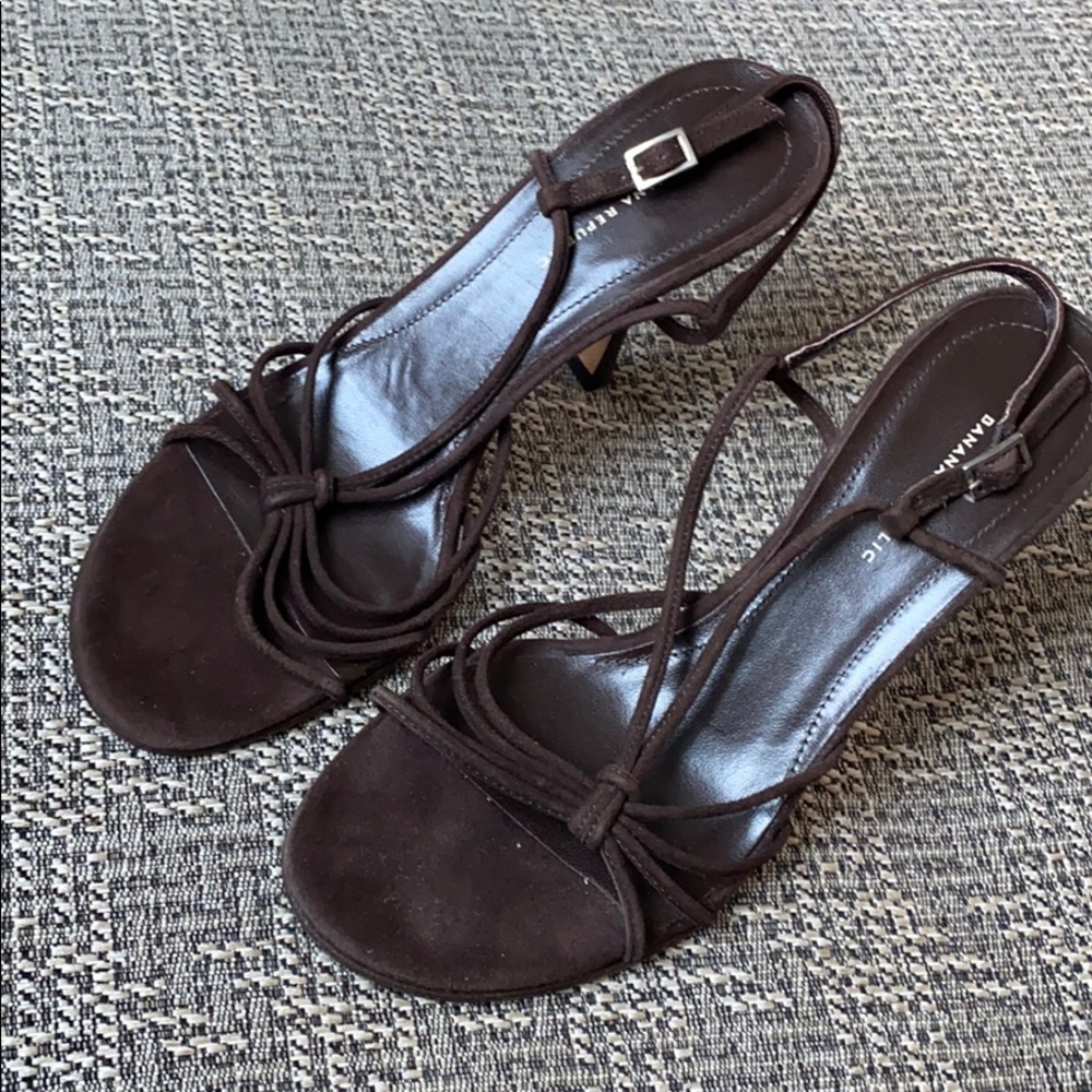 Banana Republic Brown Heeled Sandals